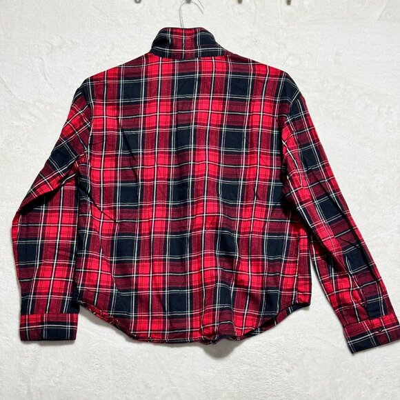 La Senza long Sleeve Checkered Soft Shirt Button Down Size Small - Picture 11 of 11